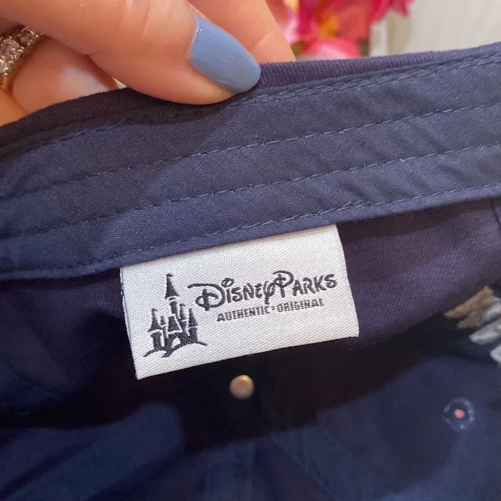 Disney Parks Disney Vacation Club Member Adjustable Cap Hat Blue Strap Back